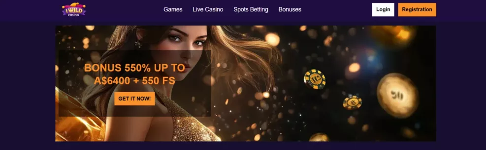 Iwild Casino Bonus 550% bis 3.400 Euro und 400 Freispiele
