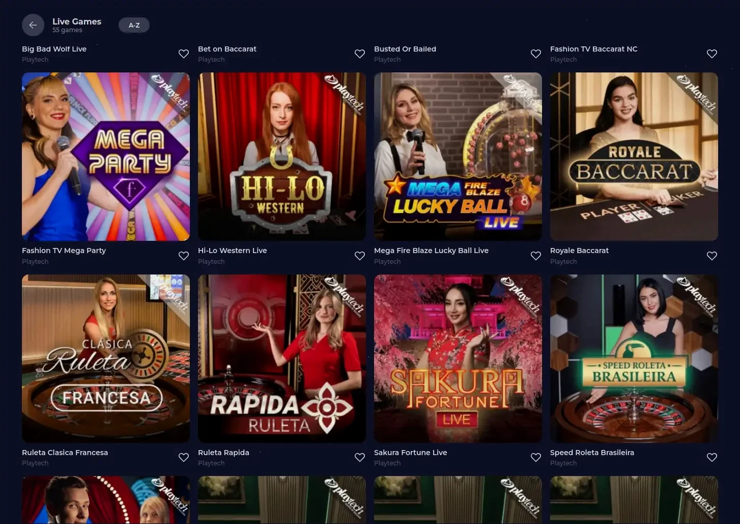 Iwild Casino Spielauswahl